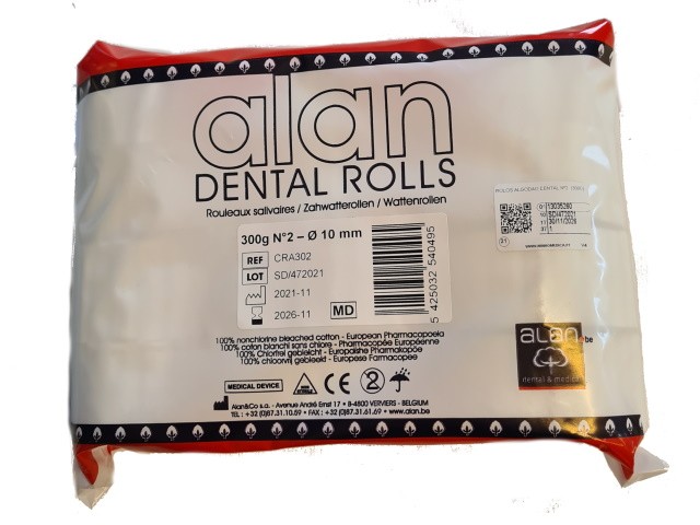 Rolos Algodao Dental Alan...